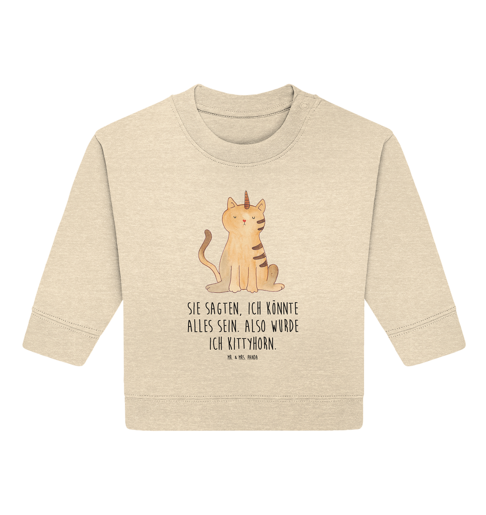 Organic Baby Pullover Einhorn Katze