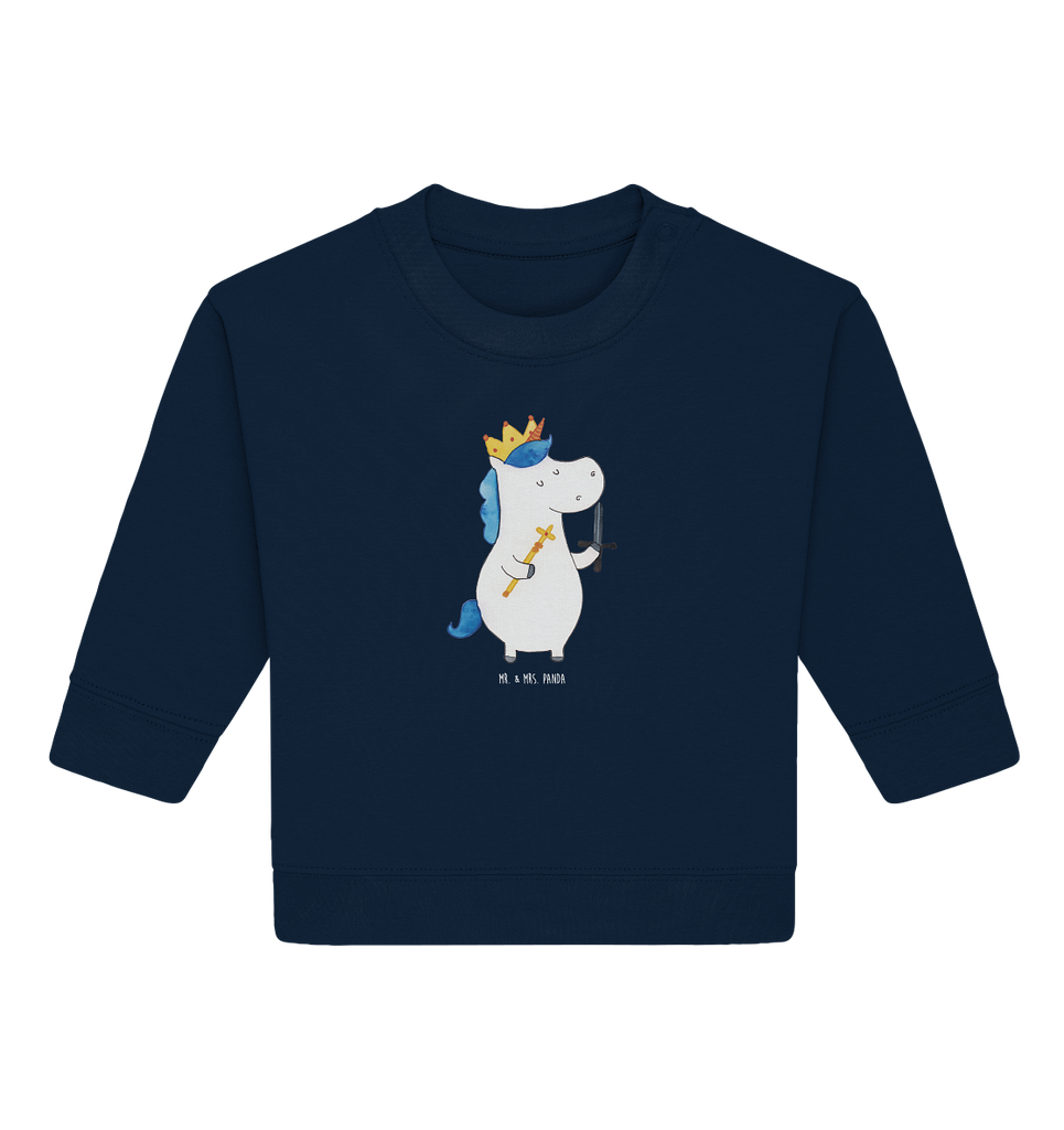 Organic Baby Pullover Einhorn König mit Schwert