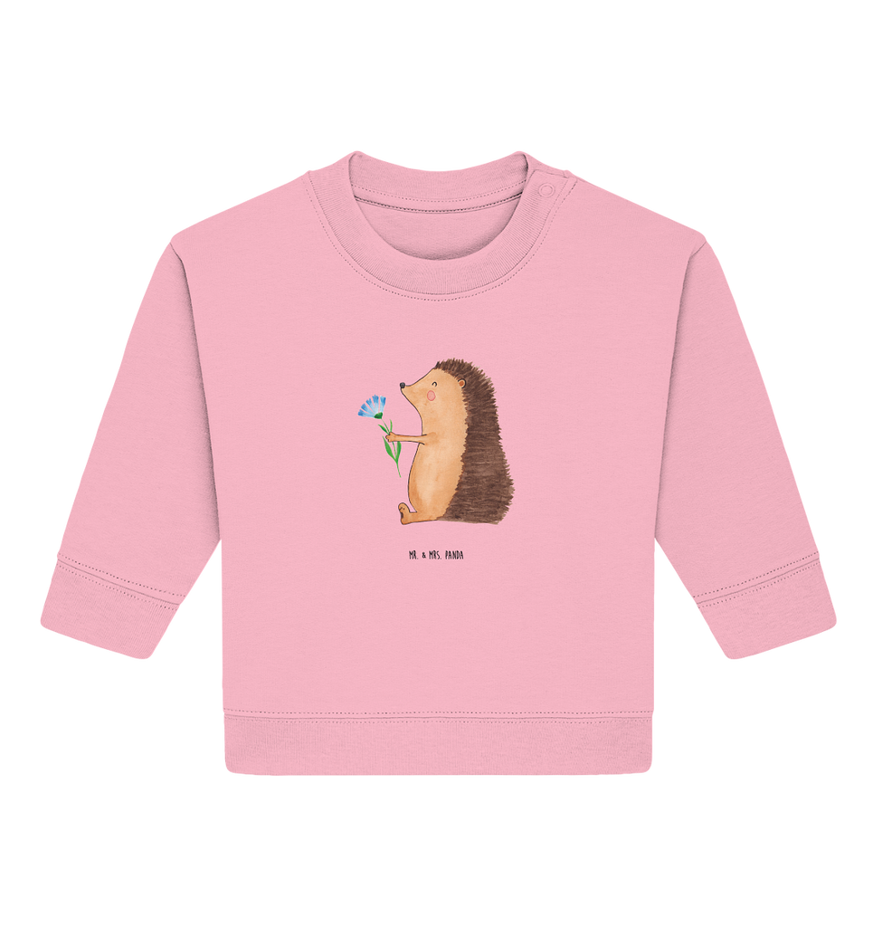 Organic Baby Pullover Igel mit Blume