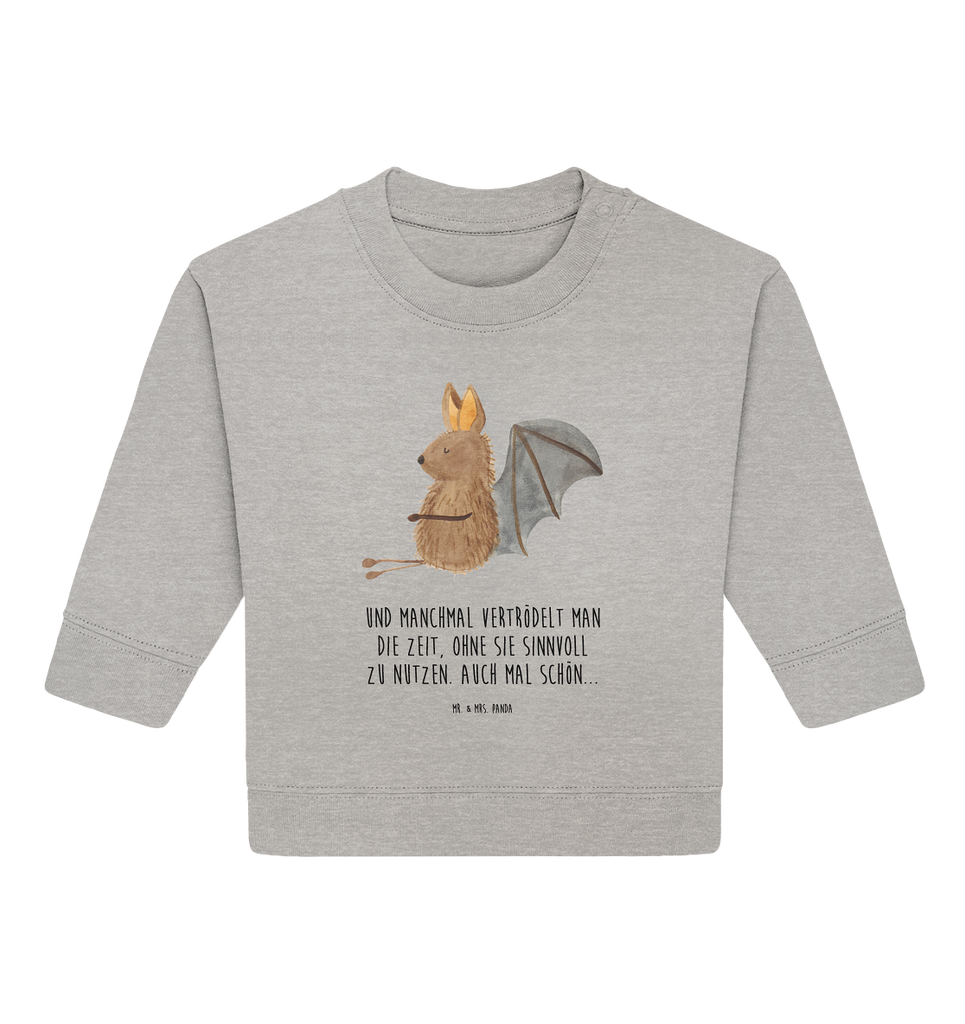 Organic Baby Pullover Fledermaus sitzend