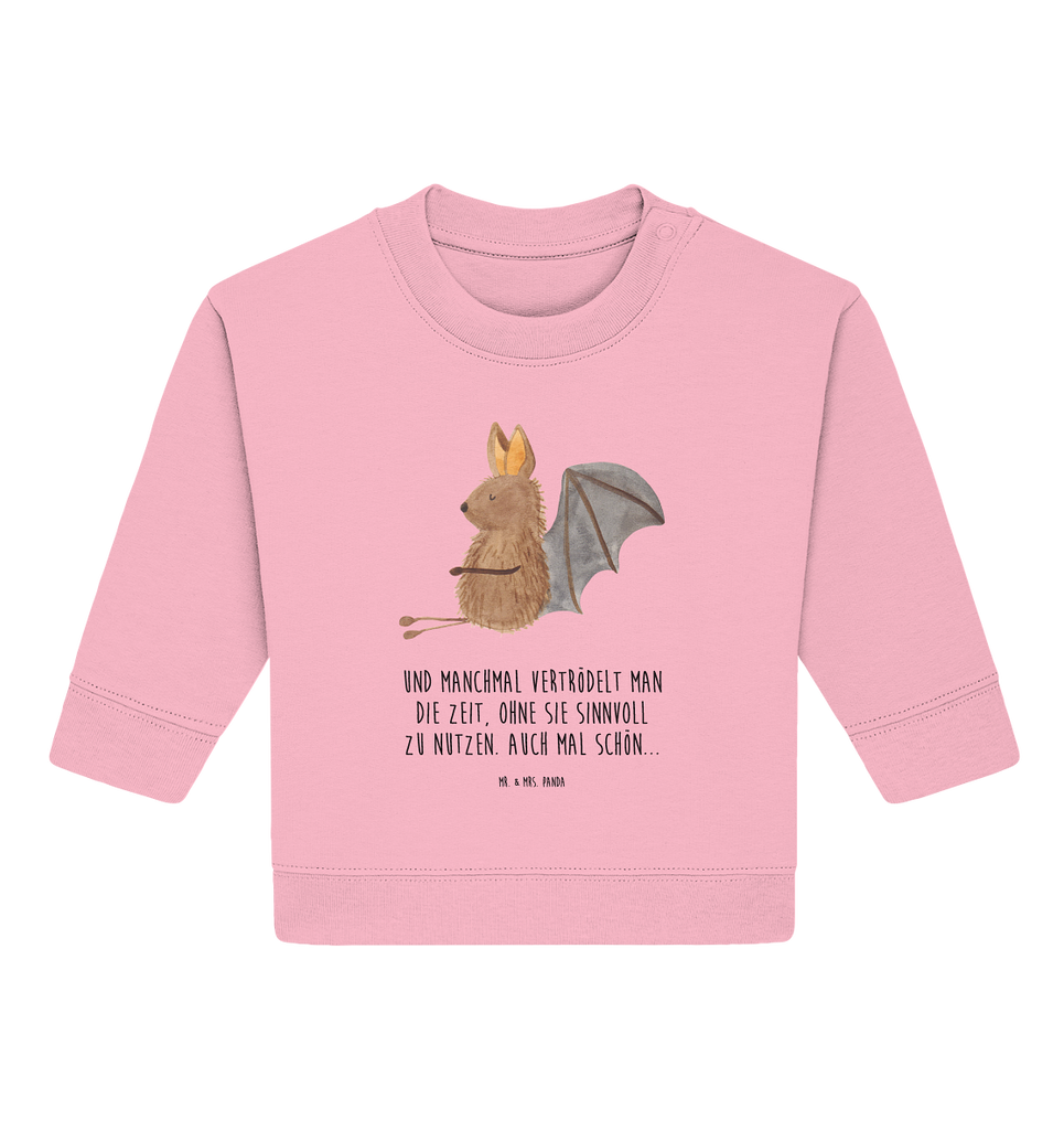 Organic Baby Pullover Fledermaus sitzend