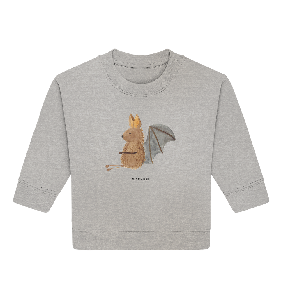 Organic Baby Pullover Fledermaus sitzend