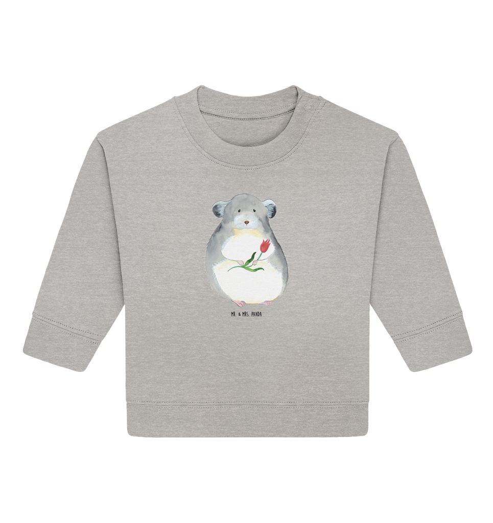 Organic Baby Pullover Chinchilla mit Blume