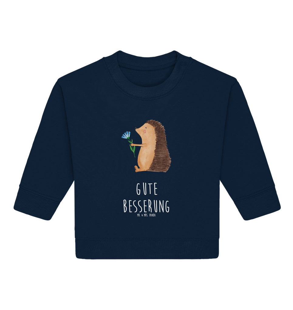 Organic Baby Pullover Igel mit Blume