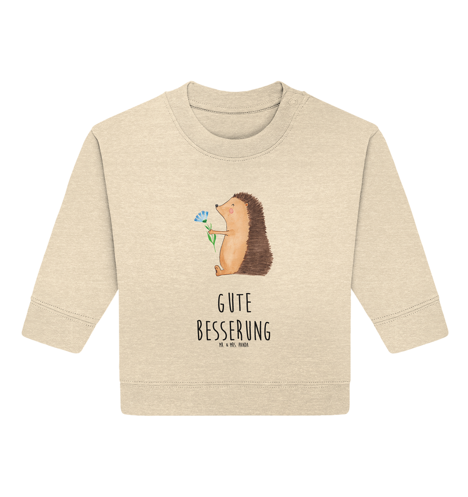 Organic Baby Pullover Igel mit Blume