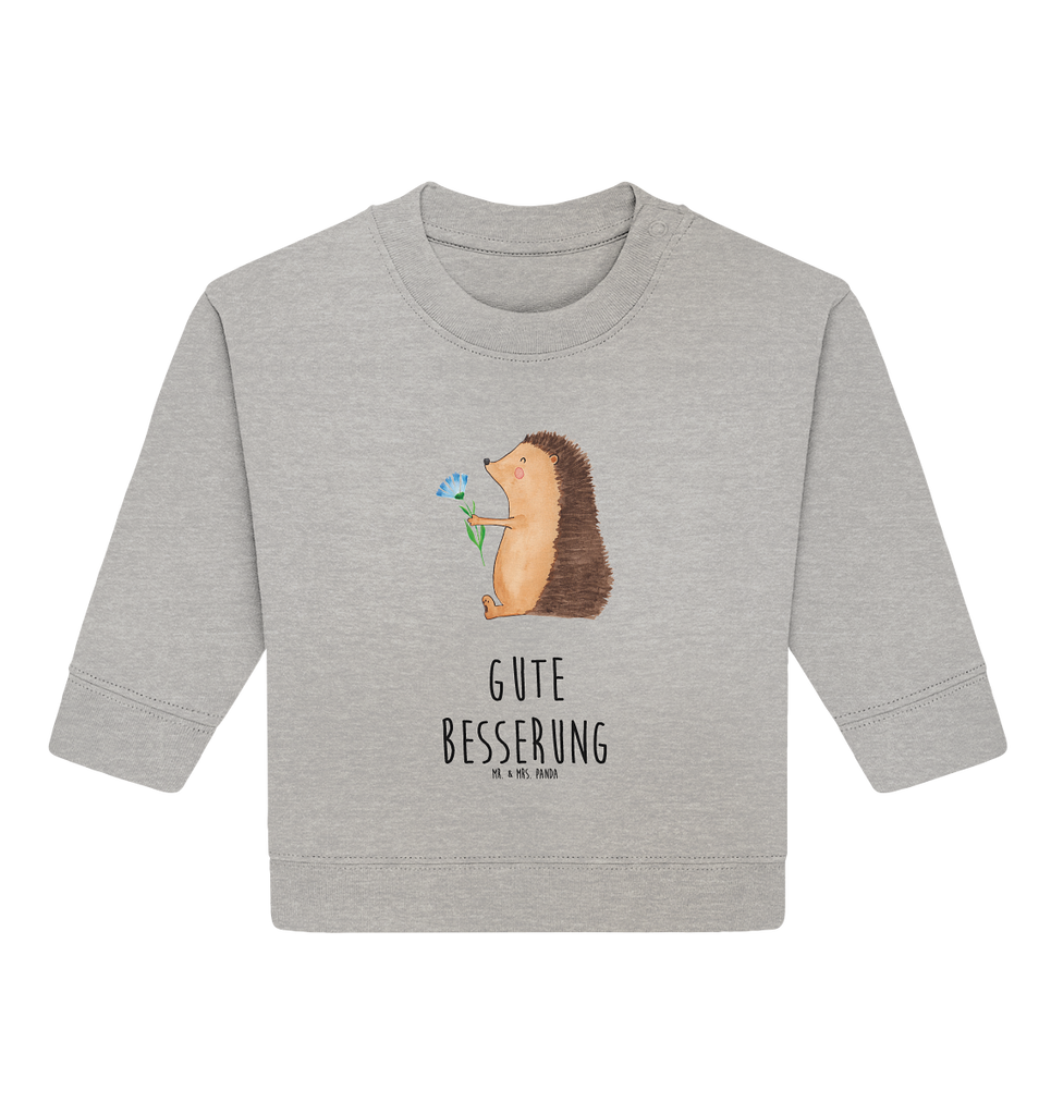 Organic Baby Pullover Igel mit Blume