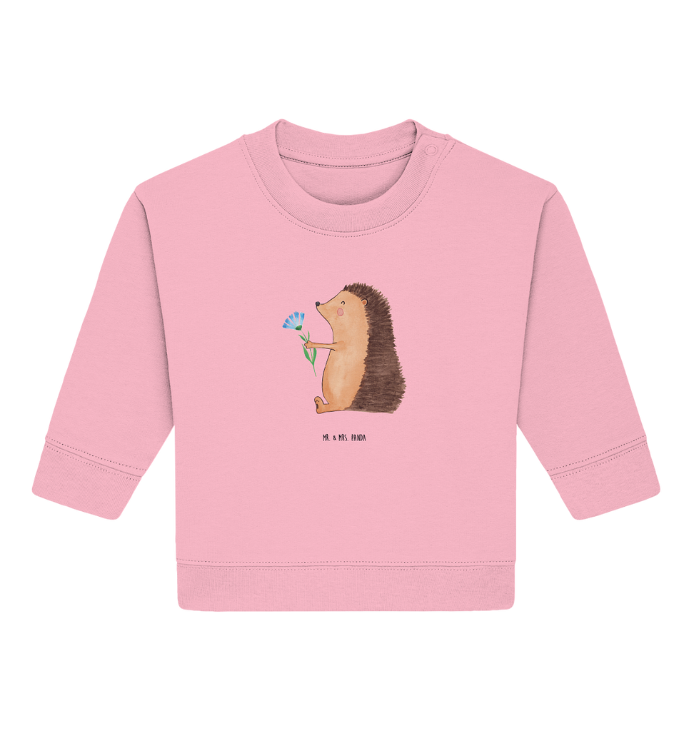 Organic Baby Pullover Igel mit Blume