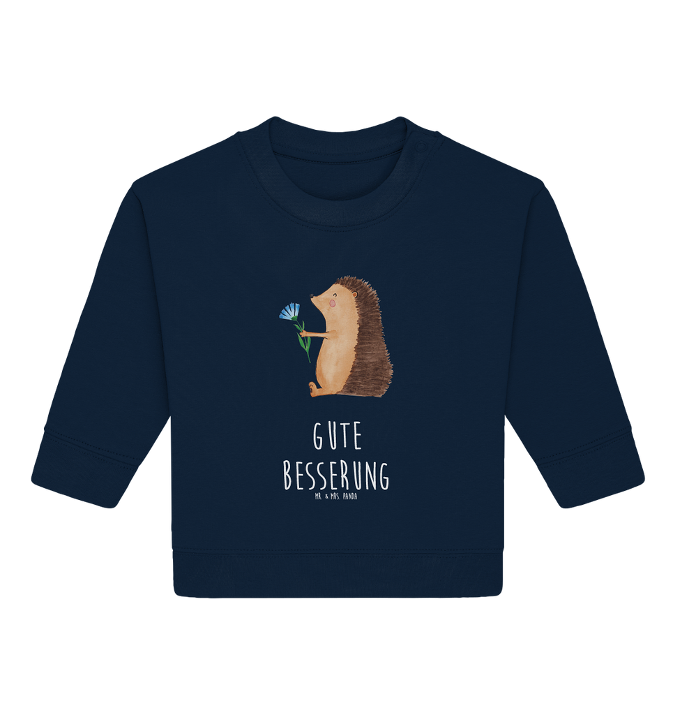 Organic Baby Pullover Igel mit Blume
