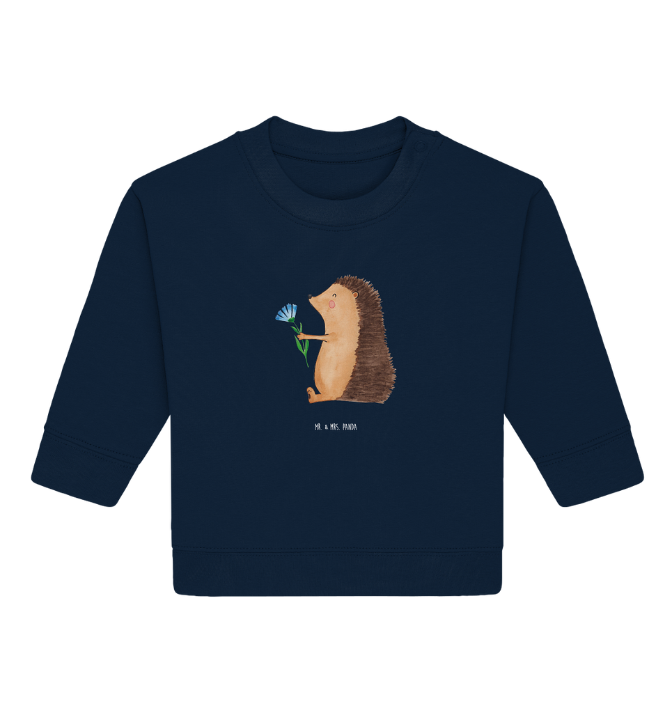 Organic Baby Pullover Igel mit Blume