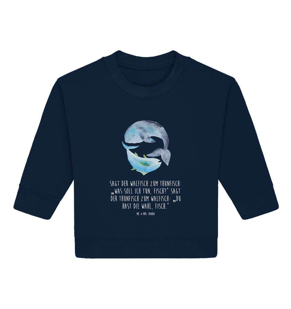Organic Baby Pullover Walfisch & Thunfisch