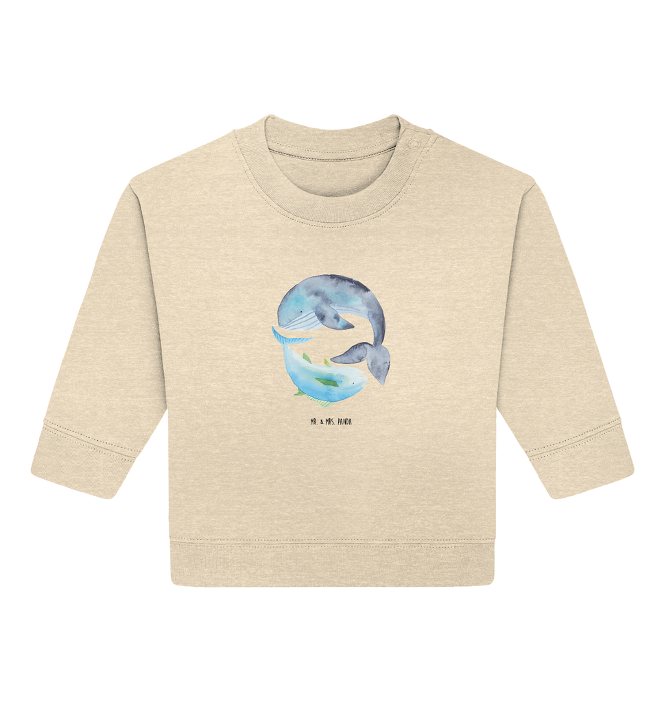 Organic Baby Pullover Walfisch & Thunfisch