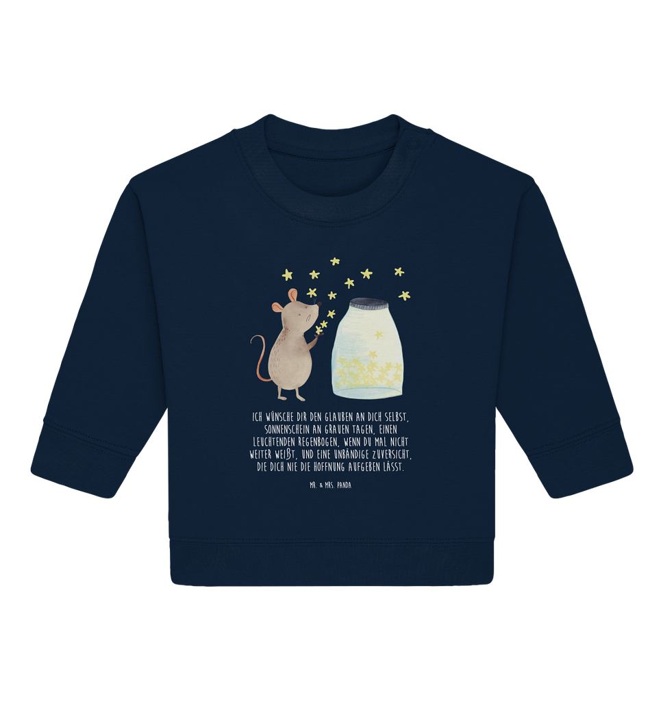 Organic Baby Pullover Maus Sterne