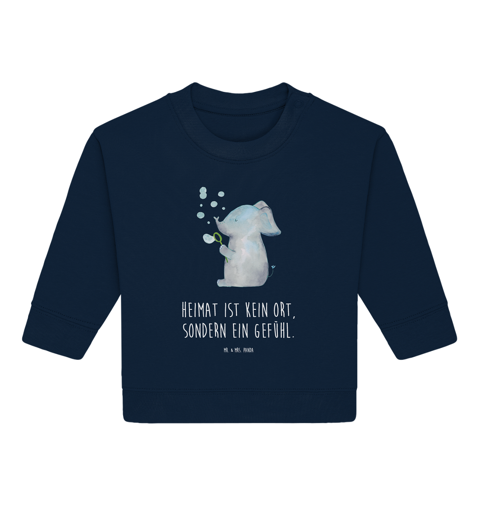 Organic Baby Pullover Elefant Seifenblasen