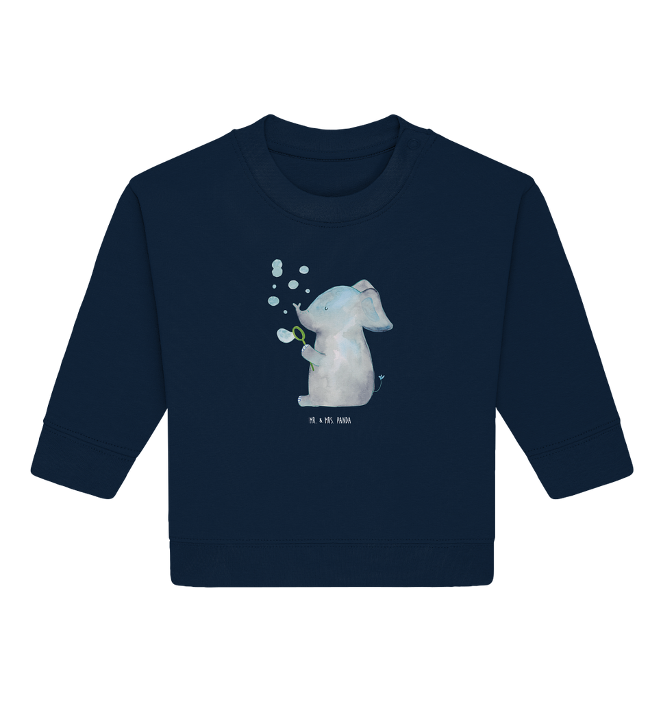 Organic Baby Pullover Elefant Seifenblasen