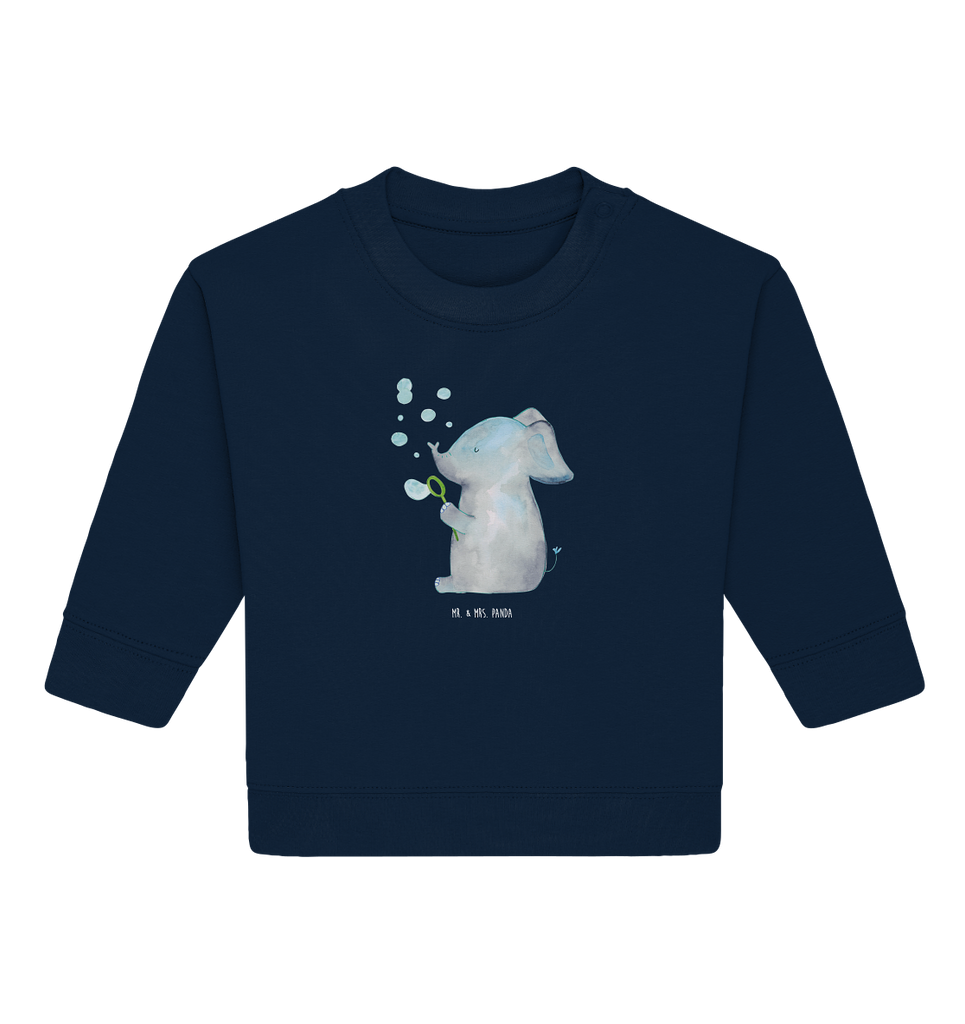 Organic Baby Pullover Elefant Seifenblasen