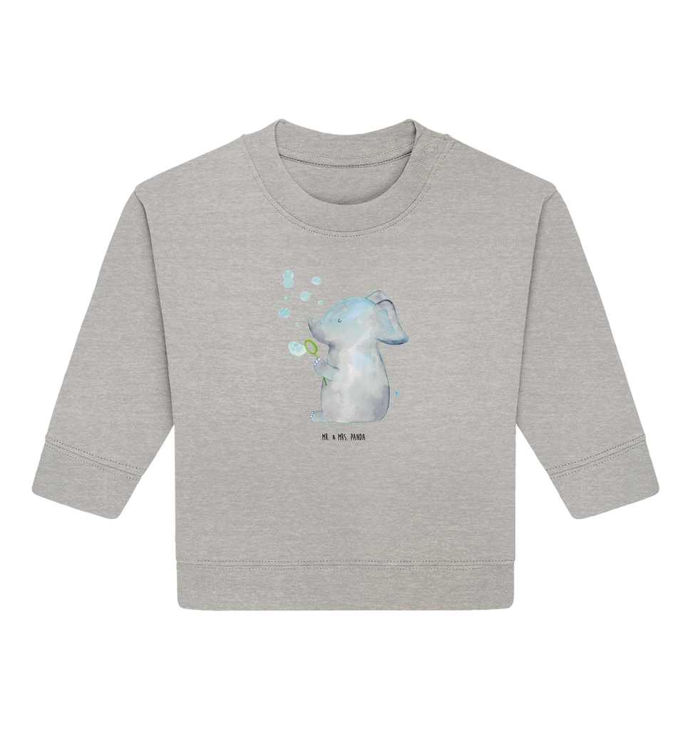 Organic Baby Pullover Elefant Seifenblasen