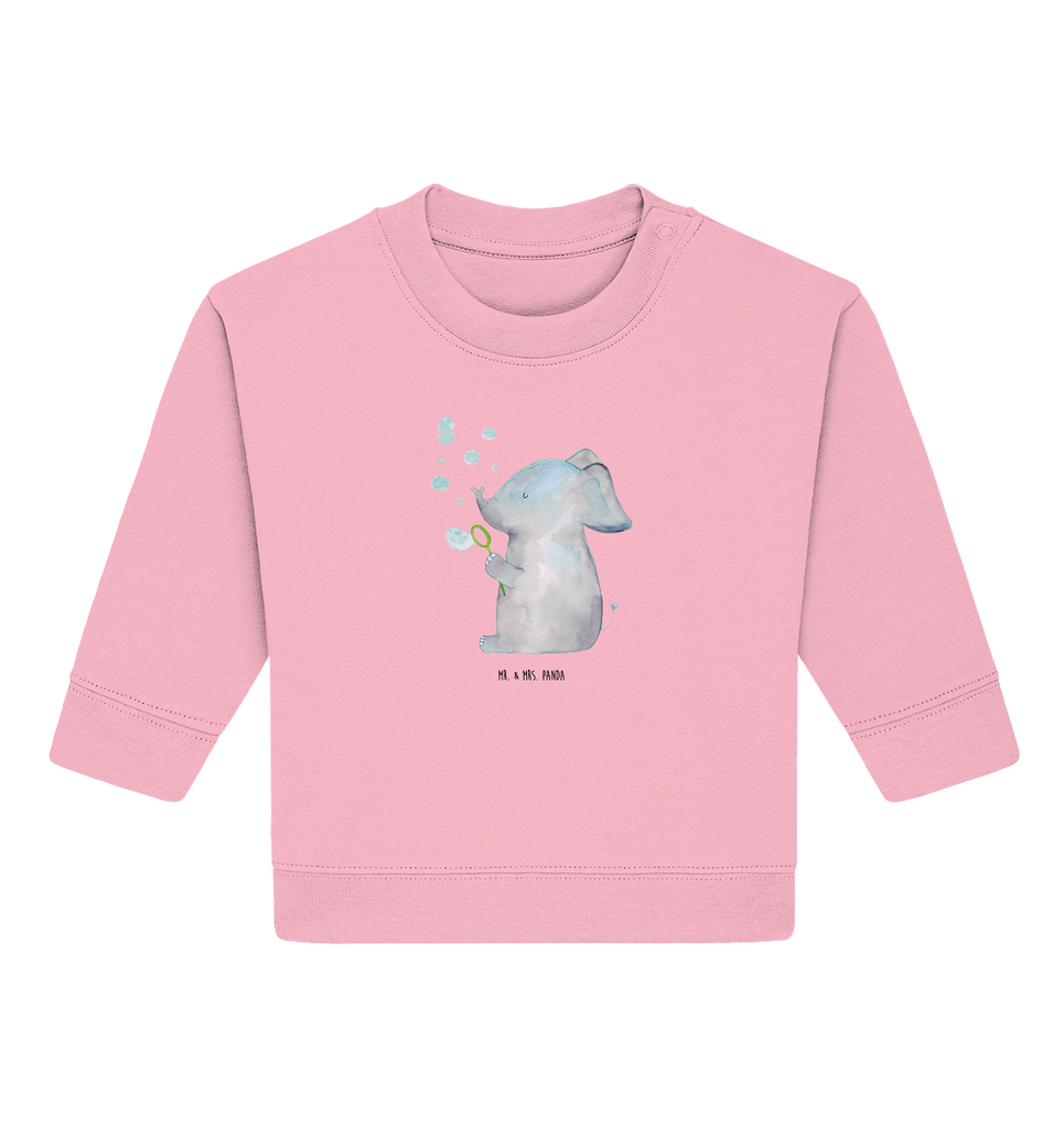 Organic Baby Pullover Elefant Seifenblasen