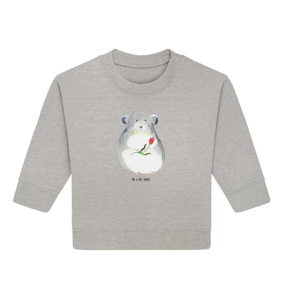 Organic Baby Pullover Chinchilla mit Blume
