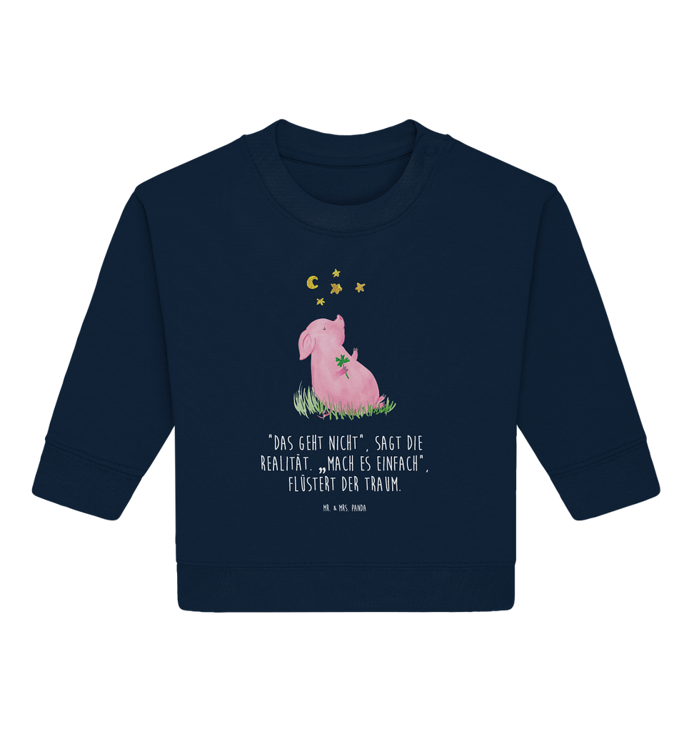 Organic Baby Pullover Glücksschwein