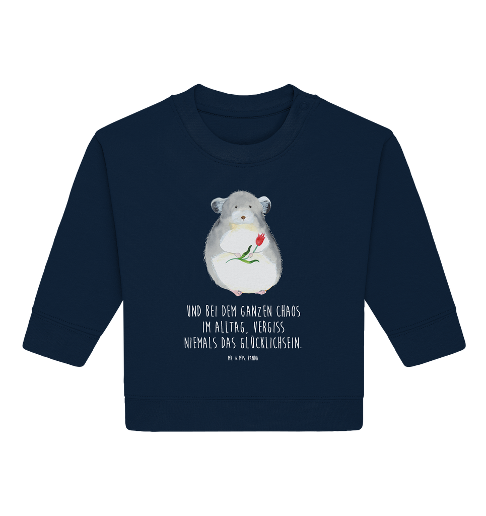 Organic Baby Pullover Chinchilla mit Blume