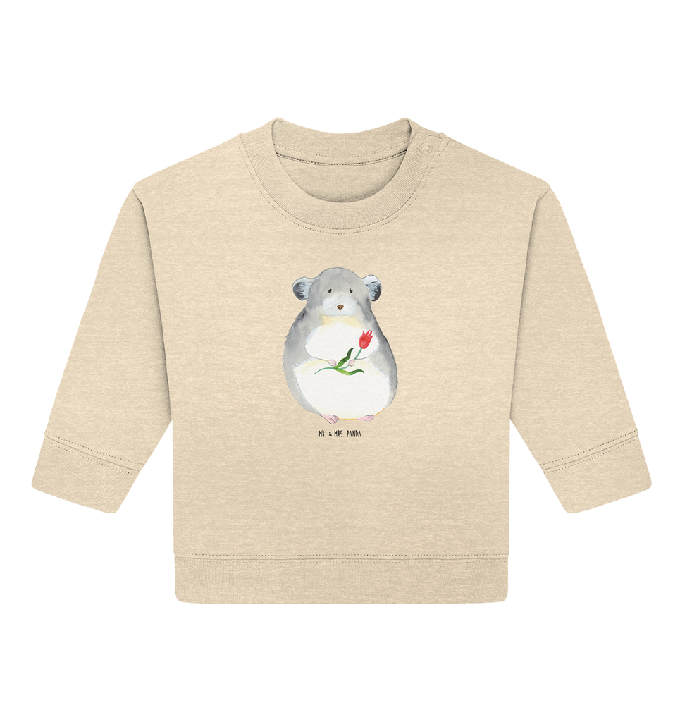 Organic Baby Pullover Chinchilla mit Blume