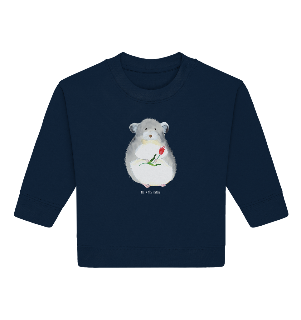 Organic Baby Pullover Chinchilla mit Blume