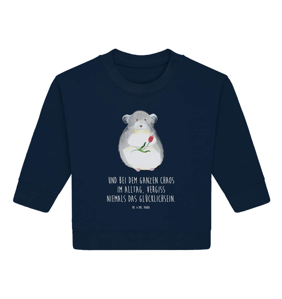 Organic Baby Pullover Chinchilla mit Blume