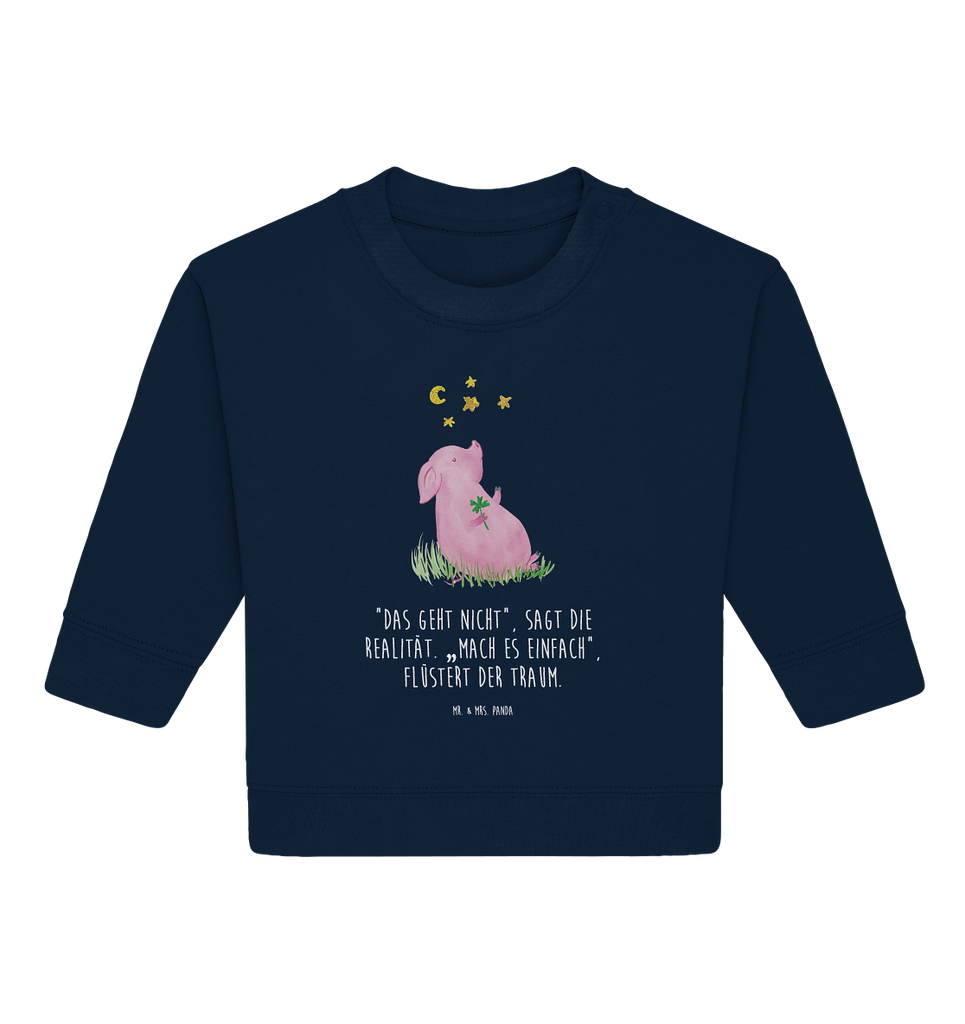 Organic Baby Pullover Glücksschwein