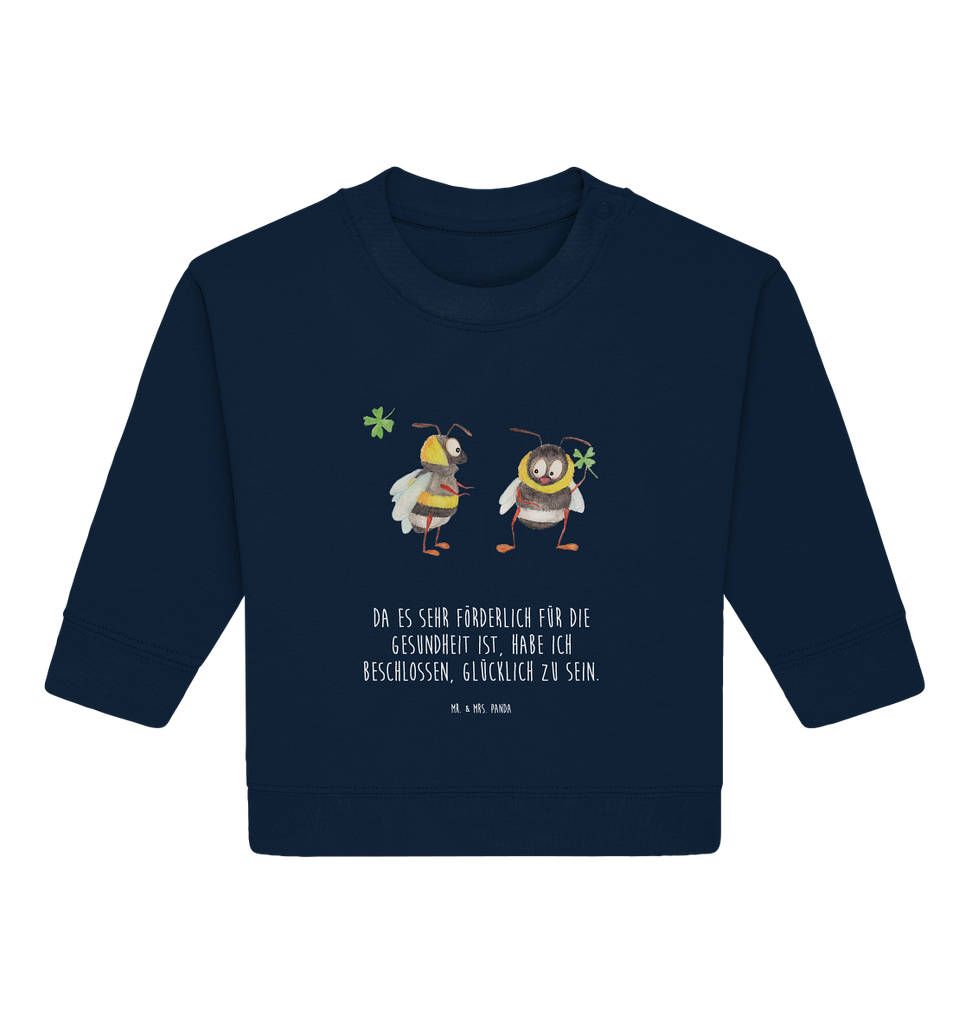 Organic Baby Pullover Hummeln mit Kleeblatt