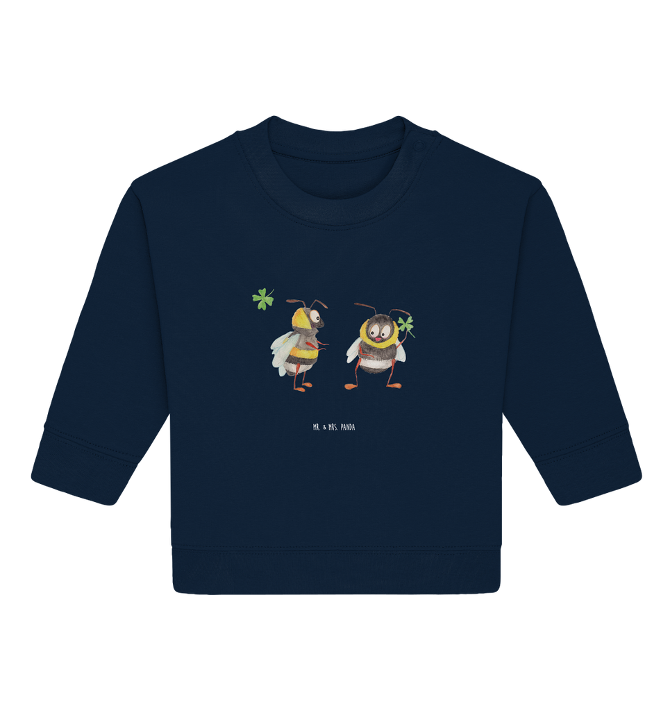 Organic Baby Pullover Hummeln mit Kleeblatt