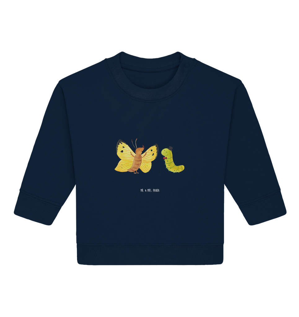 Organic Baby Pullover Raupe & Schmetterling