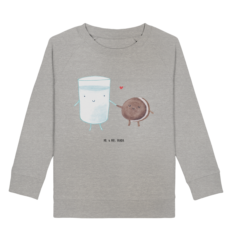 Organic Kinder Pullover Milch & Keks Kinder Pullover, Kinder Sweatshirt, Jungen, Mädchen, süße Tiermotive, gute Laune, lustige Sprüche, Tiere, Milk, Cookie, Milch, Keks, Kekse, Kaffee, Einladung Frühstück, Motiv süß, romantisch, perfektes Paar