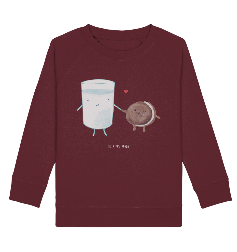Organic Kinder Pullover Milch & Keks Kinder Pullover, Kinder Sweatshirt, Jungen, Mädchen, süße Tiermotive, gute Laune, lustige Sprüche, Tiere, Milk, Cookie, Milch, Keks, Kekse, Kaffee, Einladung Frühstück, Motiv süß, romantisch, perfektes Paar