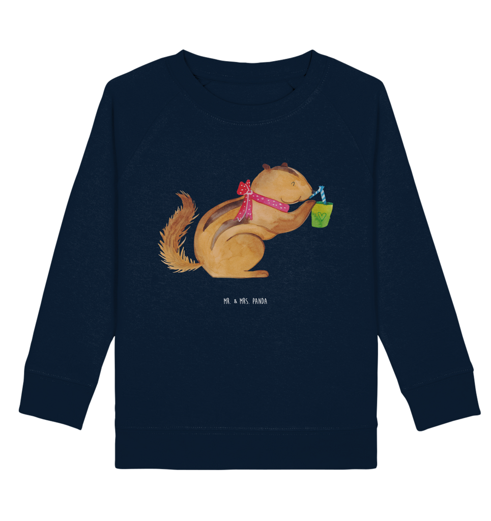 Organic Kinder Pullover Eichhörnchen Smoothie Kinder Pullover, Kinder Sweatshirt, Jungen, Mädchen, süße Tiermotive, gute Laune, lustige Sprüche, Tiere, Green Smoothies, Diät, Abnehmen, Streifenhörnchen, Eichhörnchen