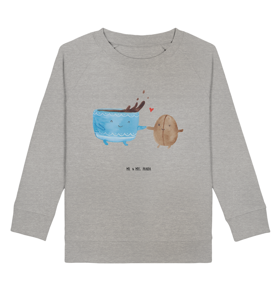 Organic Kinder Pullover Kaffee Bohne Kinder Pullover, Kinder Sweatshirt, Jungen, Mädchen, süße Tiermotive, gute Laune, lustige Sprüche, Tiere, Kaffee, Kaffeebohne, Genuss, Zufriedenheit, Glück