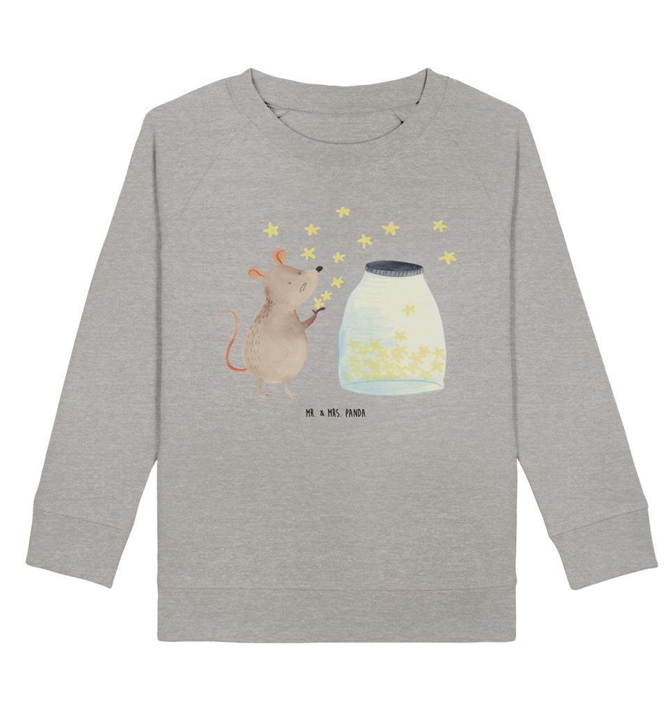 Organic Kinder Pullover Maus Sterne Kinder Pullover, Kinder Sweatshirt, Jungen, Mädchen, süße Tiermotive, gute Laune, lustige Sprüche, Tiere, Maus, Sterne, Wunsch, Kind, Taufe, Taufgeschenk, Geburt, Schwangerschaft, erstes Kind, Kindergeburtstag, Geburtstag, Hoffnung, Träume