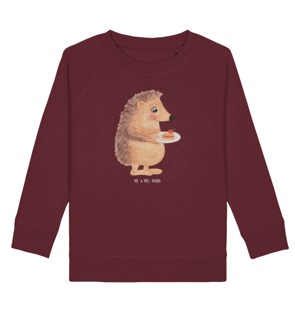 Organic Kinder Pullover Igel mit Kuchenstück Kinder Pullover, Kinder Sweatshirt, Jungen, Mädchen, süße Tiermotive, gute Laune, lustige Sprüche, Tiere, Igel, Essen Spruch, Kuchen, Backen Geschenk, Kuchen backen, Einladung Party, Geburtstagskuchen, Torte