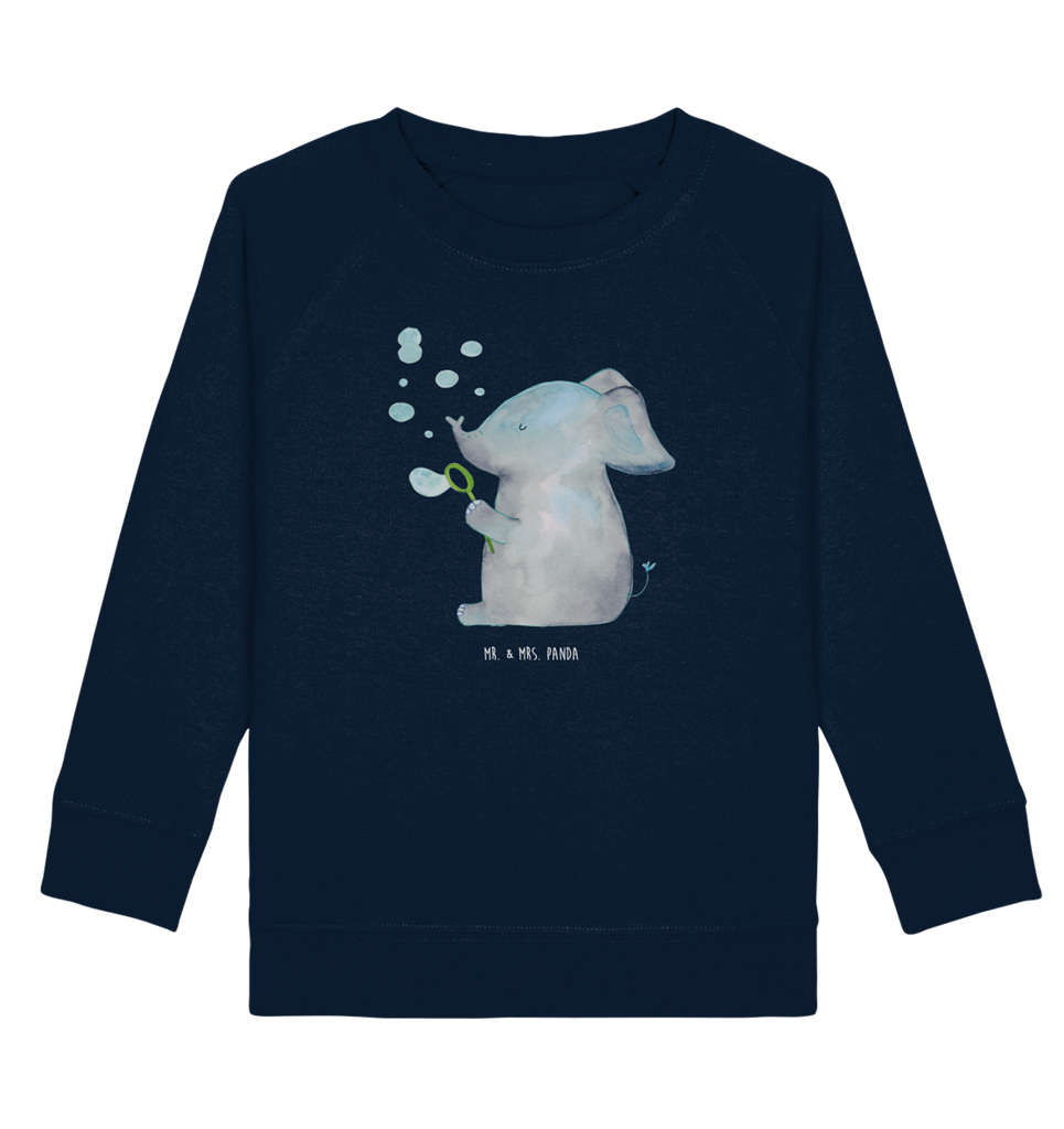 Organic Kinder Pullover Elefant Seifenblasen Kinder Pullover, Kinder Sweatshirt, Jungen, Mädchen, süße Tiermotive, gute Laune, lustige Sprüche, Tiere, Elefant, Elefanten, Dickhäter, Rüsseltier, Seifenblasen, Liebe, Heimat, Gefühl. Daheim, Liebesbeweis, Liebesspruch