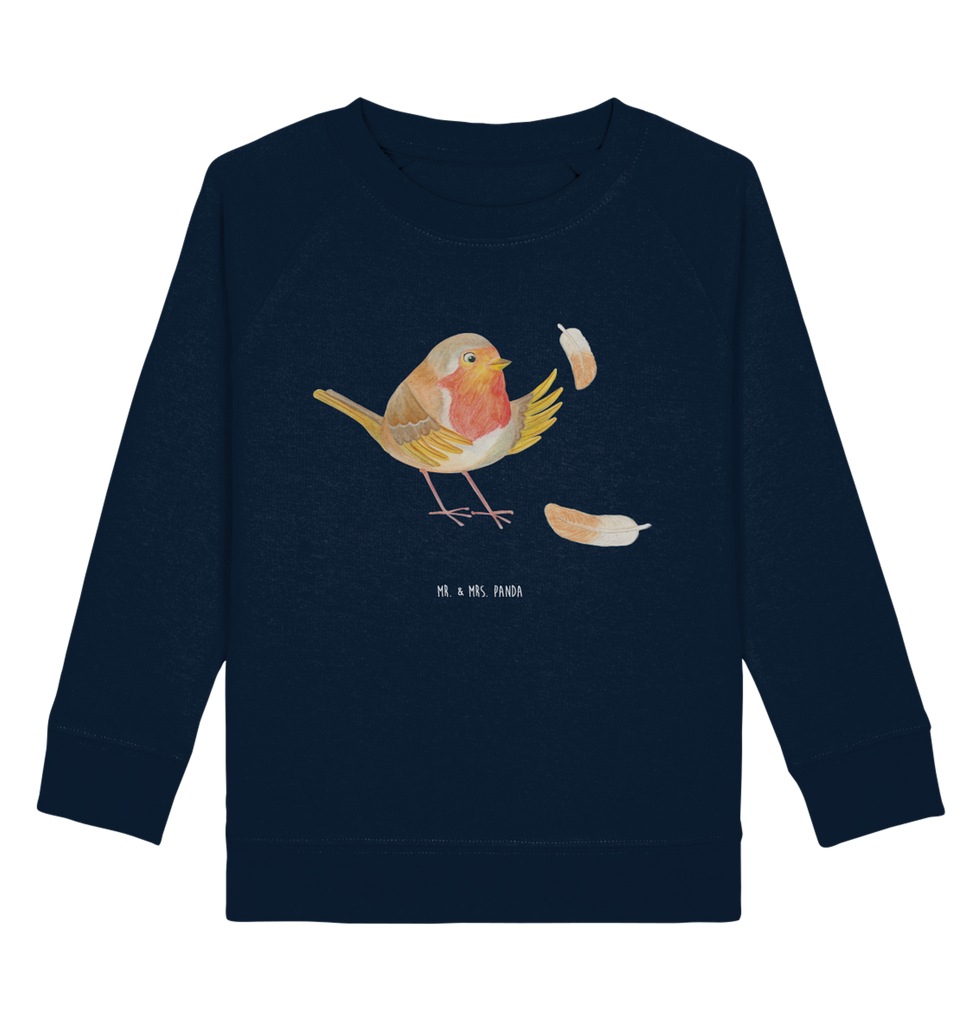 Organic Kinder Pullover Rotkehlchen mit Federn Kinder Pullover, Kinder Sweatshirt, Jungen, Mädchen, süße Tiermotive, gute Laune, lustige Sprüche, Tiere, What if i fall, Rotkehlchen, Spruch Motivation, Spruch Mut, Vogel, Motivation Sprüche, Motivationsbilder, fliegen
