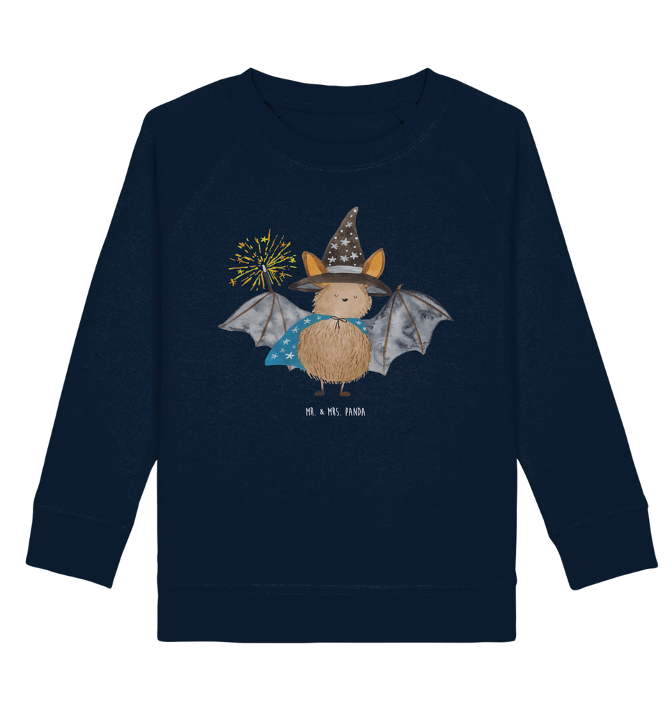 Organic Kinder Pullover Fledermaus Zauberer Kinder Pullover, Kinder Sweatshirt, Jungen, Mädchen, süße Tiermotive, gute Laune, lustige Sprüche, Tiere, Fledermaus, Fledermäuse, Zauberer, Magier, Frauen, reinsteigern