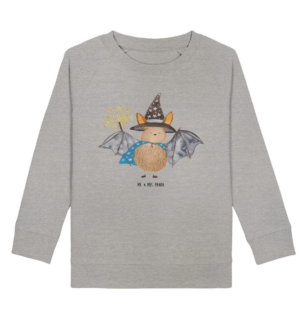 Organic Kinder Pullover Fledermaus Zauberer Kinder Pullover, Kinder Sweatshirt, Jungen, Mädchen, süße Tiermotive, gute Laune, lustige Sprüche, Tiere, Fledermaus, Fledermäuse, Zauberer, Magier, Frauen, reinsteigern