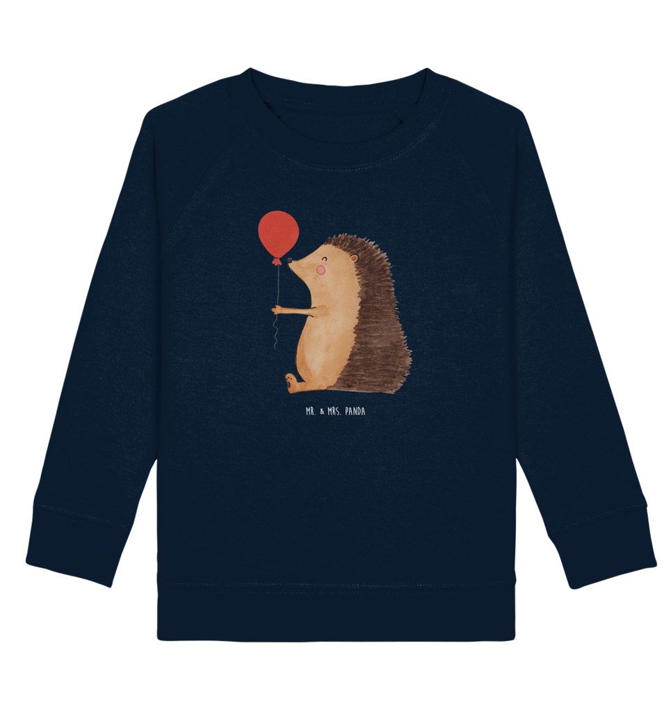 Organic Kinder Pullover Igel mit Luftballon Kinder Pullover, Kinder Sweatshirt, Jungen, Mädchen, süße Tiermotive, gute Laune, lustige Sprüche, Tiere, Igel, Geburtstag, Herzlichen Glückwunsch, Glückwunsch, Geburtstagskind, Ballon, Happy Birthday