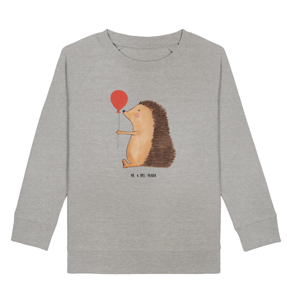 Organic Kinder Pullover Igel mit Luftballon Kinder Pullover, Kinder Sweatshirt, Jungen, Mädchen, süße Tiermotive, gute Laune, lustige Sprüche, Tiere, Igel, Geburtstag, Herzlichen Glückwunsch, Glückwunsch, Geburtstagskind, Ballon, Happy Birthday