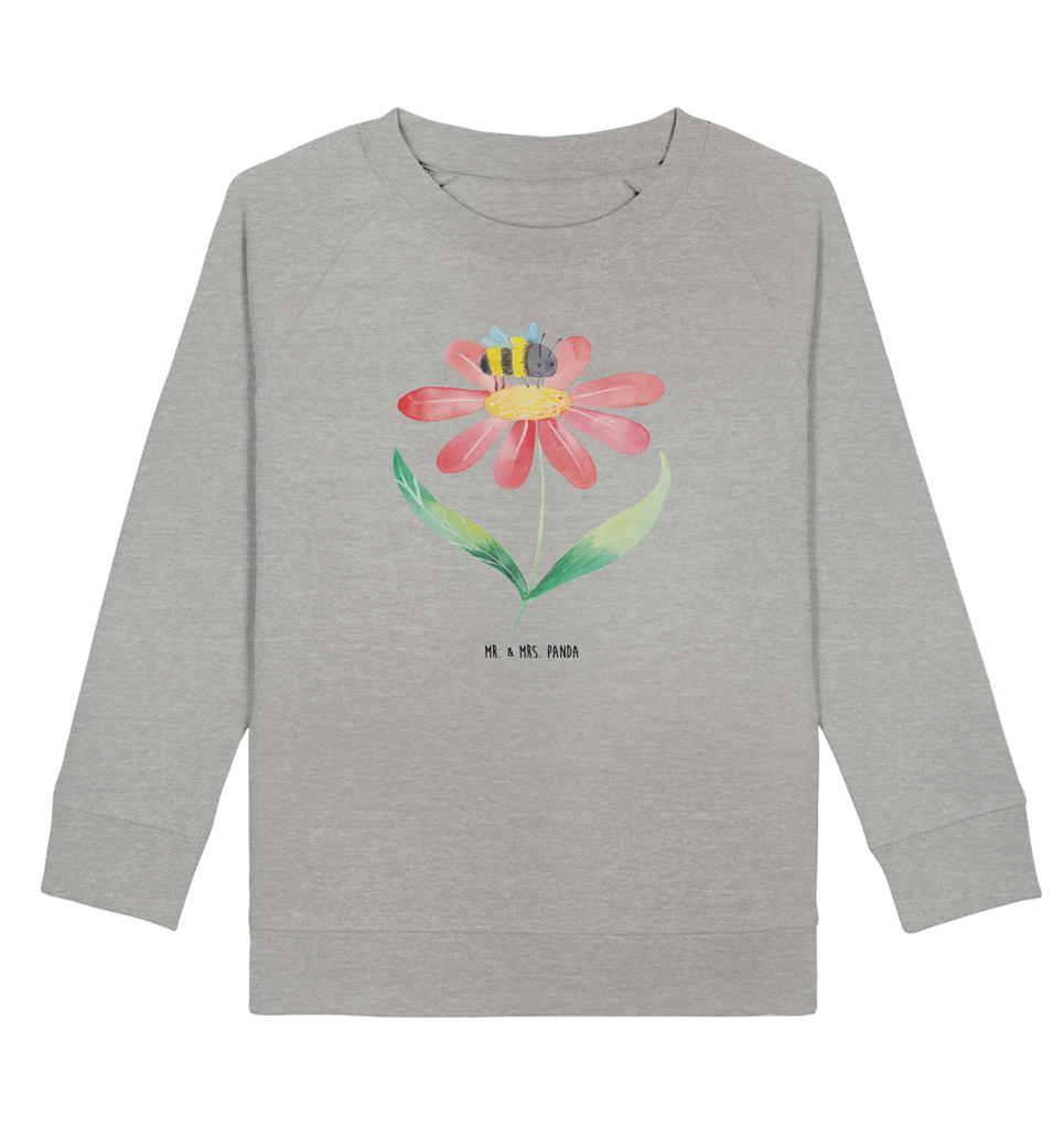Organic Kinder Pullover Hummel Blume Kinder Pullover, Kinder Sweatshirt, Jungen, Mädchen, süße Tiermotive, gute Laune, lustige Sprüche, Tiere, Hummel, Blume, Wespe, Flauschig, Natur, Feld, Hummeln, Biene