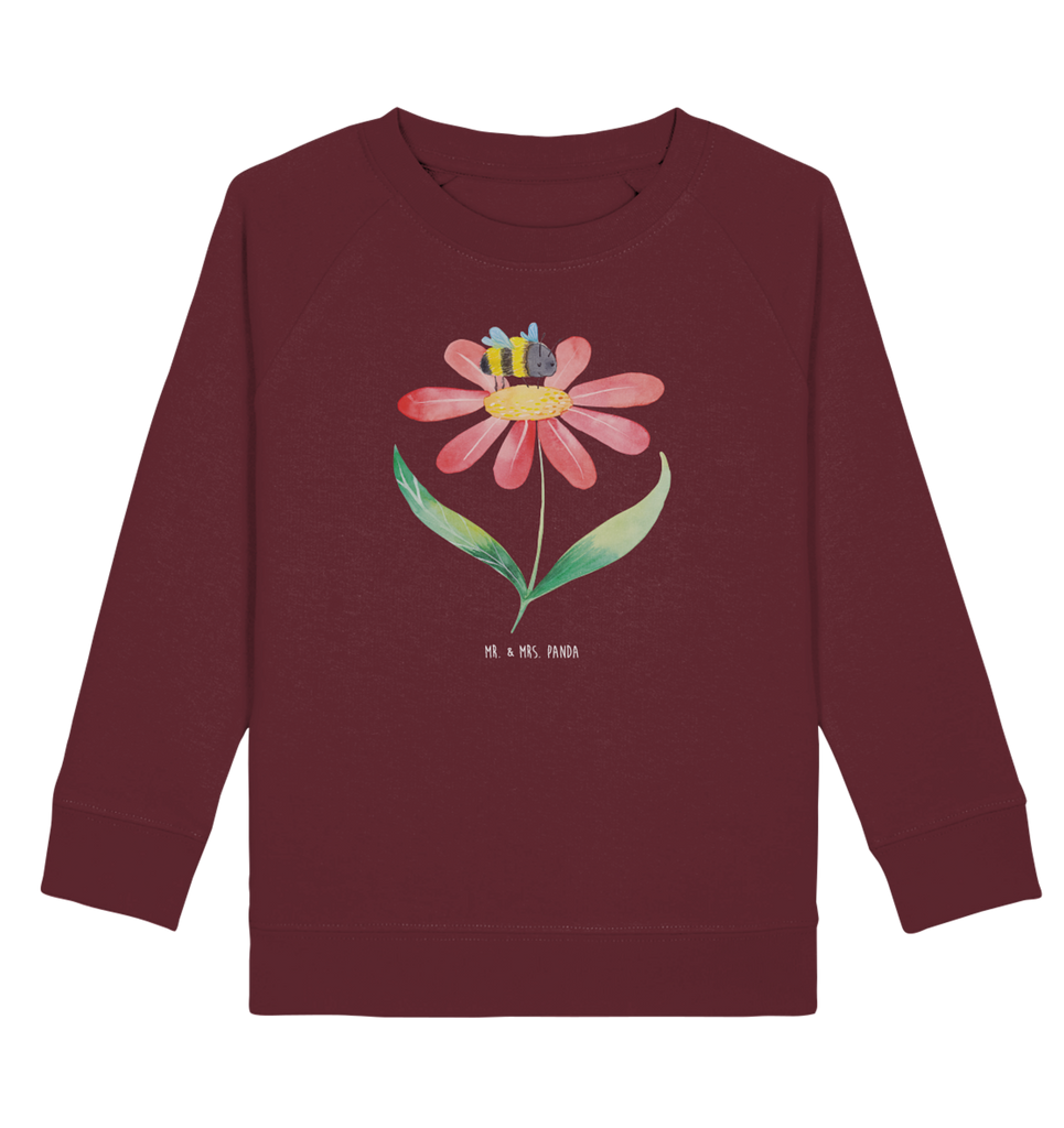 Organic Kinder Pullover Hummel Blume Kinder Pullover, Kinder Sweatshirt, Jungen, Mädchen, süße Tiermotive, gute Laune, lustige Sprüche, Tiere, Hummel, Blume, Wespe, Flauschig, Natur, Feld, Hummeln, Biene
