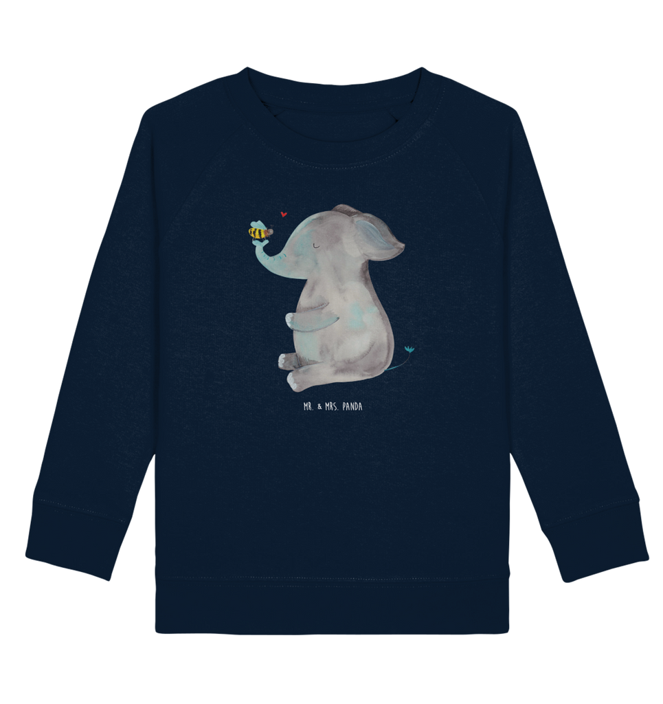 Organic Kinder Pullover Elefant & Biene Kinder Pullover, Kinder Sweatshirt, Jungen, Mädchen, süße Tiermotive, gute Laune, lustige Sprüche, Tiere, Elefant, Biene, Liebe, Liebesbeweis, Jahrestag, Liebesgeschenk, Heiratsantrag, Hochzeitsgeschenk, Liebesspruch