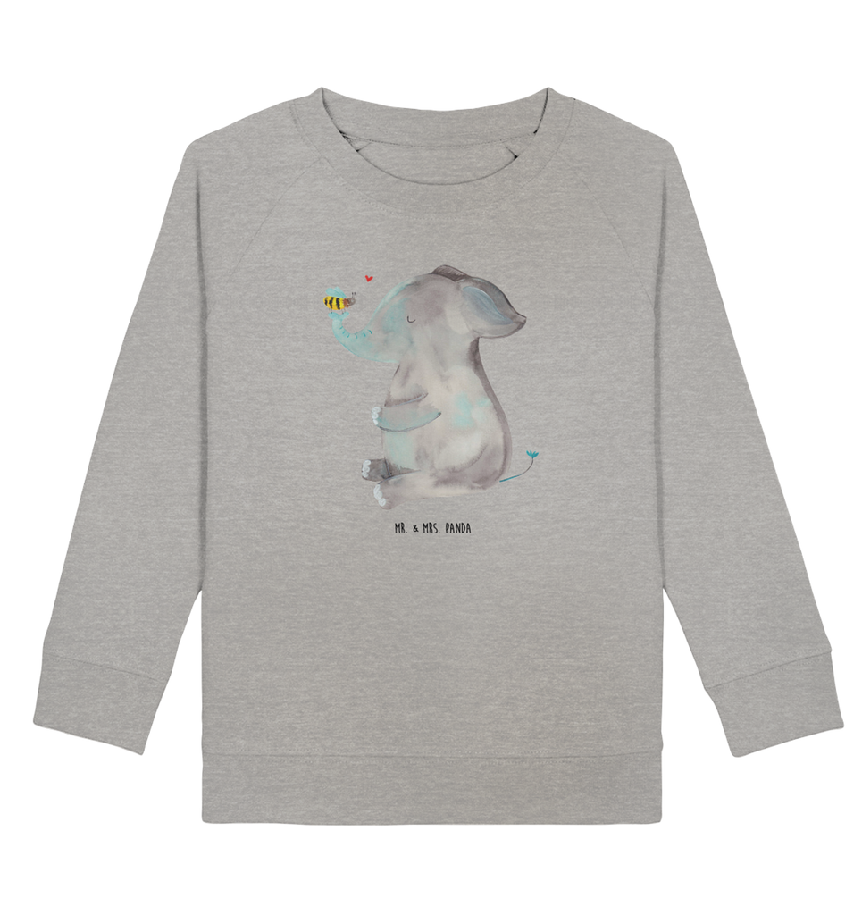 Organic Kinder Pullover Elefant & Biene Kinder Pullover, Kinder Sweatshirt, Jungen, Mädchen, süße Tiermotive, gute Laune, lustige Sprüche, Tiere, Elefant, Biene, Liebe, Liebesbeweis, Jahrestag, Liebesgeschenk, Heiratsantrag, Hochzeitsgeschenk, Liebesspruch