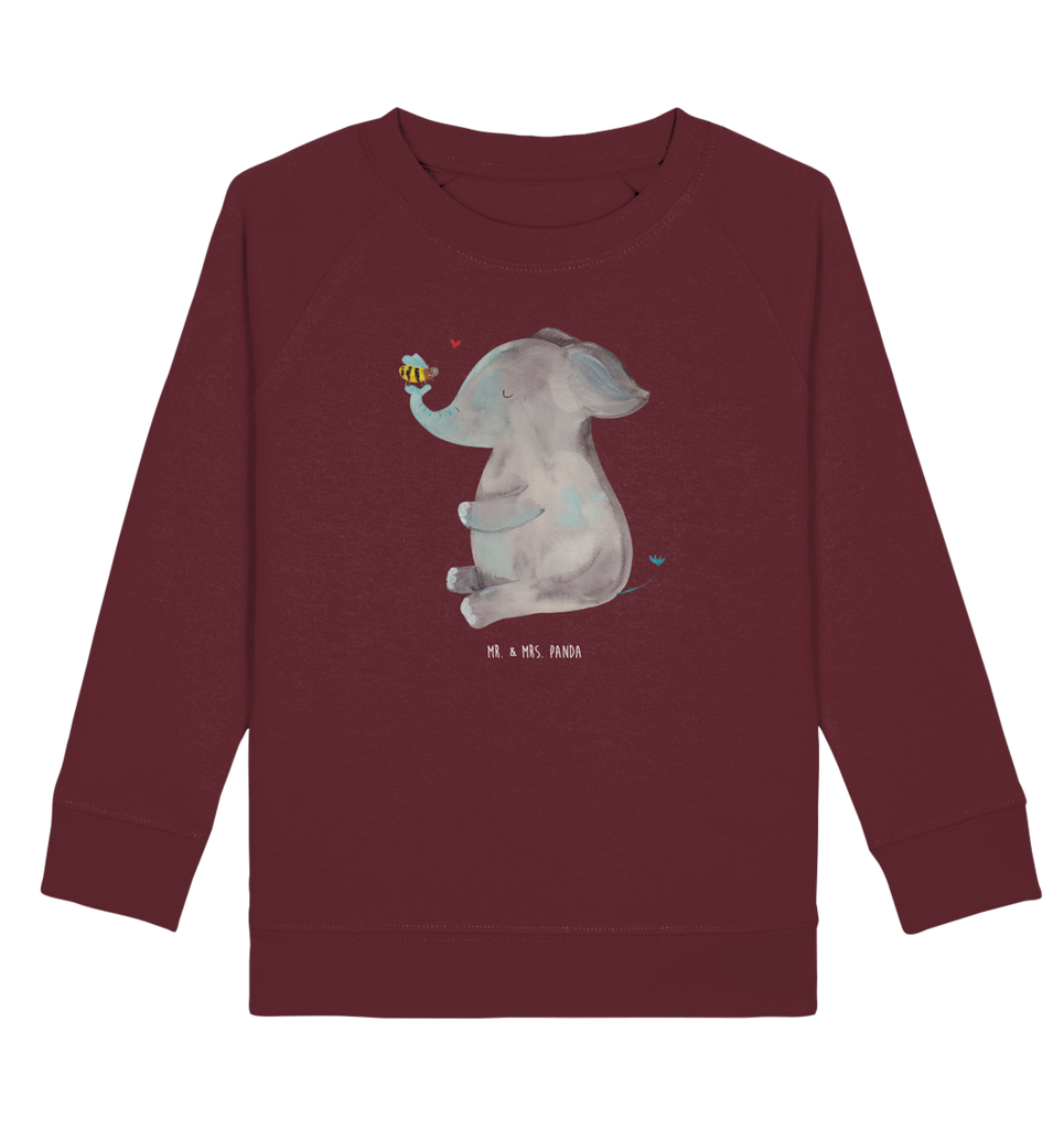 Organic Kinder Pullover Elefant & Biene Kinder Pullover, Kinder Sweatshirt, Jungen, Mädchen, süße Tiermotive, gute Laune, lustige Sprüche, Tiere, Elefant, Biene, Liebe, Liebesbeweis, Jahrestag, Liebesgeschenk, Heiratsantrag, Hochzeitsgeschenk, Liebesspruch