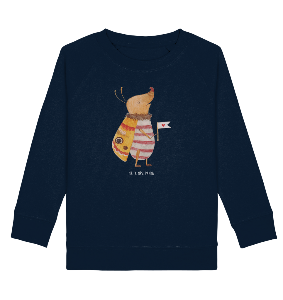 Organic Kinder Pullover Nachtfalter mit Fähnchen Kinder Pullover, Kinder Sweatshirt, Jungen, Mädchen, süße Tiermotive, gute Laune, lustige Sprüche, Tiere, Nachtfalter, Käfer, Spruch lustig, Spruch witzig, süß, niedlich, Küche Deko, Was kostet die Welt
