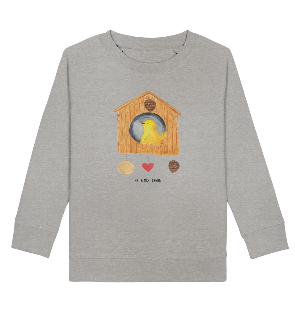 Organic Kinder Pullover Vogelhaus Kinder Pullover, Kinder Sweatshirt, Jungen, Mädchen, süße Tiermotive, gute Laune, lustige Sprüche, Tiere, Vogel, Vögel, Vogelhaus, Vogelhäuschen, Home sweet home, Zuhause, Nest, Eigenheim, Familie, Wohnung, Haus, unser Haus, Lieblingsort, Castle